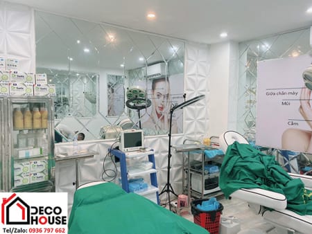 Thi công gương dán tường cửa hàng tại Trung Phụng, Đống Đa