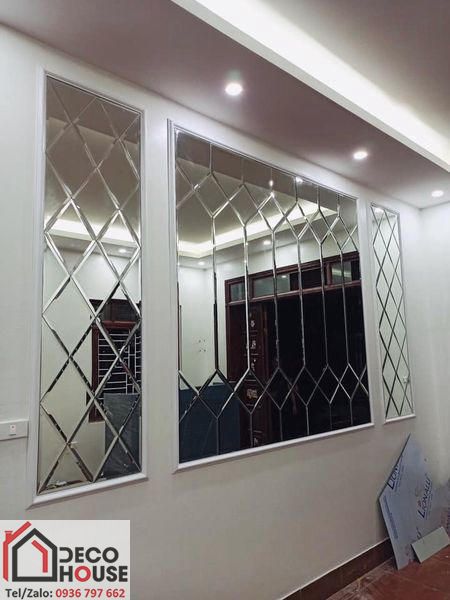Thi công gương ốp tường tại Cát Linh, Đống Đa