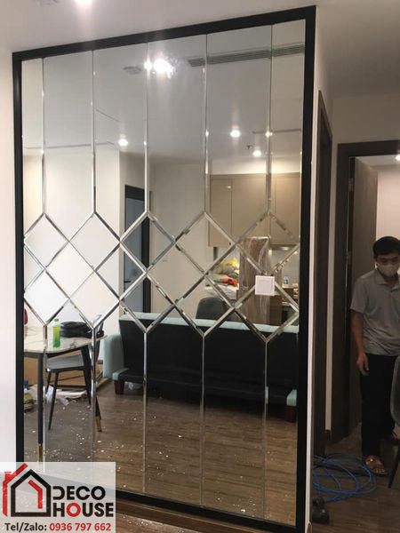 Thi công gương ghép trang trí tại Đống Đa